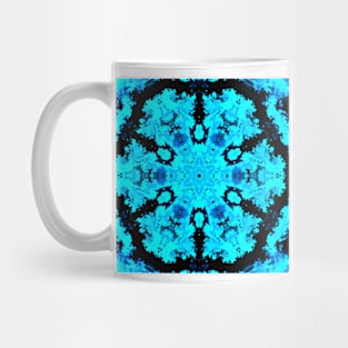 Psychedelic Hippie Blue and Black Mug